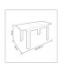 Conjunto Mesa Ness Natural y 4 sillas Tower Blancas, pictograma |SAYEZ|