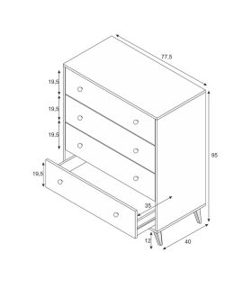 Conjunto de dormitorio Sweet, pictograma |SAYEZ|
