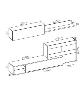 Mueble de Salón Uma, pictograma|SAYEZ|