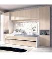 Cama juvenil con Altillo Kwai, en ambiente |SAYEZ|