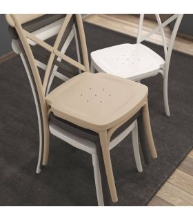 Pack 4 Sillas Roma Exterior, en ambiente |SAYEZ|