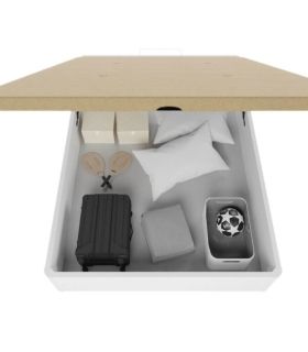 Canapé Premium 135 x 190 Blanco Abierto| SAYEZ |