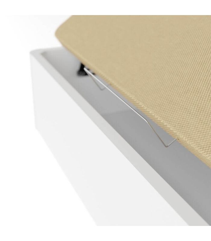 Canapé Premium 135 x 190 Blanco Detalles| SAYEZ |