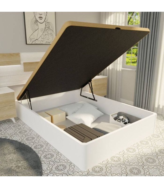 Canapé Premium 135 x 190 Blanco Detalles en Ambiente| SAYEZ |