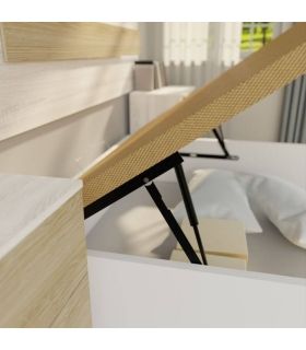 Canapé Premium 135 x 190 Blanco Detalles en Ambiente| SAYEZ |