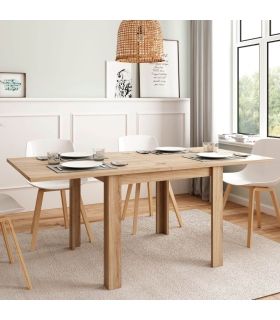 Mesa Comedor Cuadrada 90x90 Extensible Natural, en ambiente |SAYEZ|