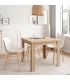 Mesa Comedor Cuadrada 90x90 Extensible Natural, en ambiente |SAYEZ|