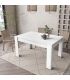 Mesa de Comedor Extensible Bass Blanco Mate Ambiente| SAYEZ |