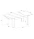 Mesa de Comedor Extensible Bass Blanco Mate Pictograma| SAYEZ |