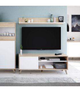 Mueble de Tv con estante Kikua Plus, en ambiente |SAYEZ|
