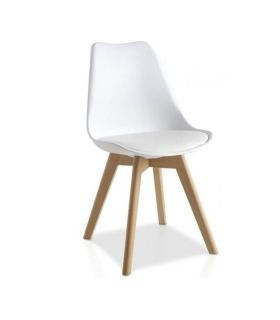 Conjunto Mesa Kendra Mediterraneo y 4 sillas Malmo |SAYEZ|