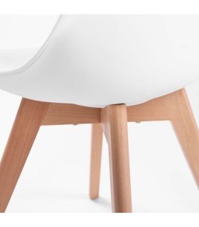 Conjunto Mesa Kendra Mediterraneo y 4 sillas Malmo |SAYEZ|