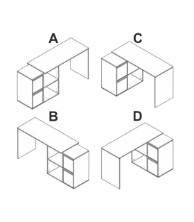 Mesa escritorio Adapta, pictograma |SAYEZ|