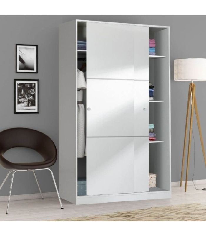 Armario 2 Puertas Correderas 120 cm, en ambiente|SAYEZ|