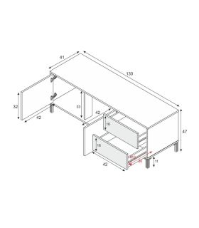 Mueble de Televisión Brooklyn, pictograma|SAYEZ|
