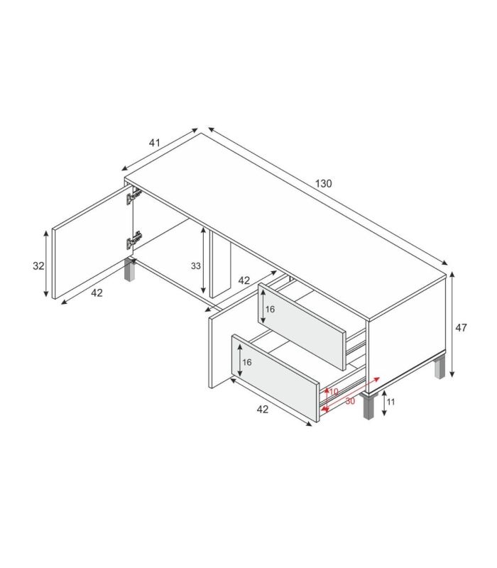 Mueble de Televisión Brooklyn, pictograma|SAYEZ|