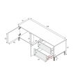 Mueble de Televisión Brooklyn, pictograma|SAYEZ|