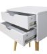 Mesita 2 cajones Fiano Blanca |SAYEZ|