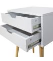 Mesita 2 cajones Fiano Blanca |SAYEZ|