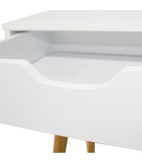Mesita 2 cajones Fiano Blanca |SAYEZ|