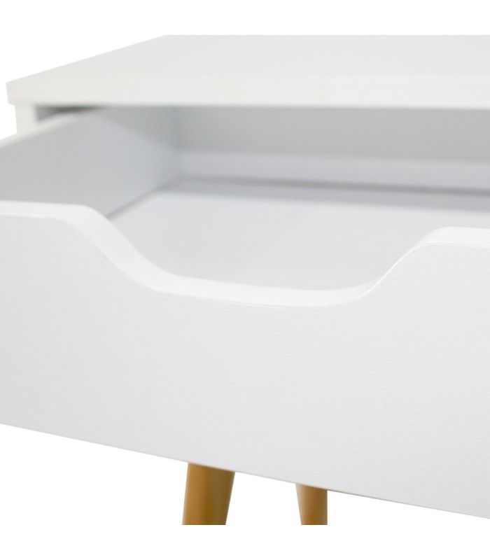 Mesita 2 cajones Fiano Blanca |SAYEZ|
