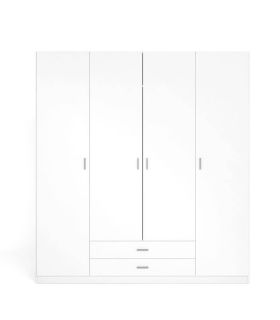 Armario 4 puertas y 2 cajones Blanco Mate Roma | SAYEZ |