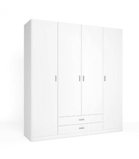 Armario 4 puertas y 2 cajones Blanco Mate Roma | SAYEZ |