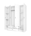 Armario 4 puertas y 2 cajones Blanco Mate Roma | SAYEZ |