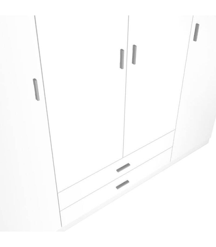 Armario 4 puertas y 2 cajones Blanco Mate Roma | SAYEZ |