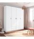 Armario 4 puertas y 2 cajones Blanco Mate Roma | SAYEZ |
