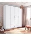 Armario 4 puertas y 2 cajones Blanco Mate Roma | SAYEZ |