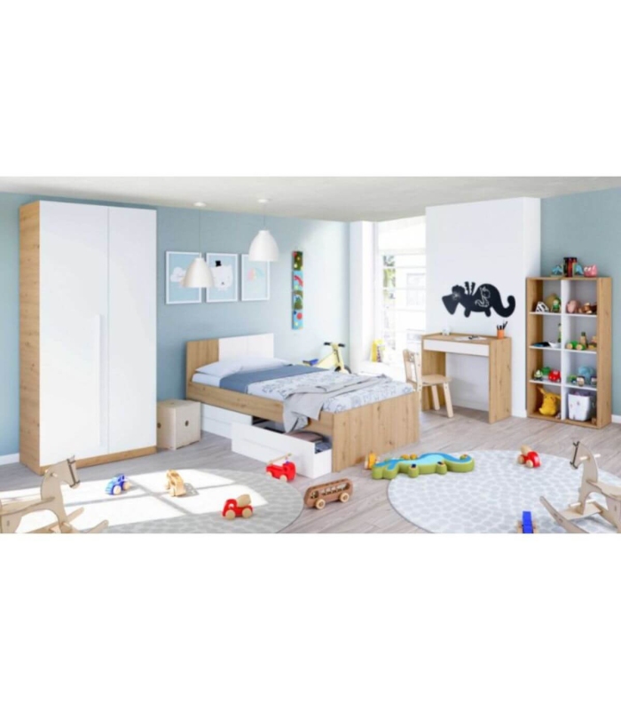 Cama Juvenil Noa con Cajones, en ambiente|SAYEZ|