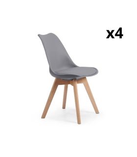 Pack 4 Sillas Trosbi Gris |SAYEZ|