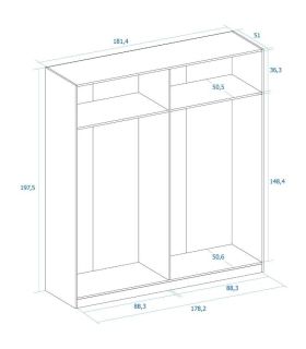 Armario 4 Puertas Lido Albo |SAYEZ|