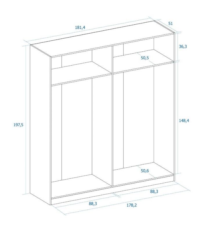 Armario 4 Puertas Lido Albo |SAYEZ|