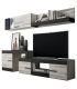 Mueble de salón Sidney 02 Coral y Ebony 245 cm hasta 313 cm