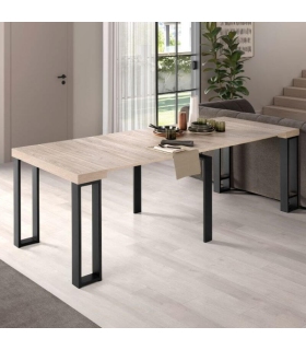 Mesa Consola Extensible Patas Metálicas Sonoma  |SAYEZ|