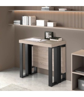 Mesa Consola Extensible Patas Metálicas Sonoma  |SAYEZ|