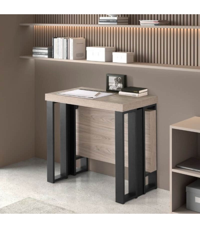 Mesa Consola Extensible Patas Metálicas Sonoma  |SAYEZ|