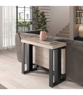Mesa Consola Extensible Patas Metálicas Sonoma  |SAYEZ|
