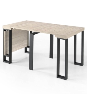 Mesa Consola Extensible Patas Metálicas Sonoma  |SAYEZ|