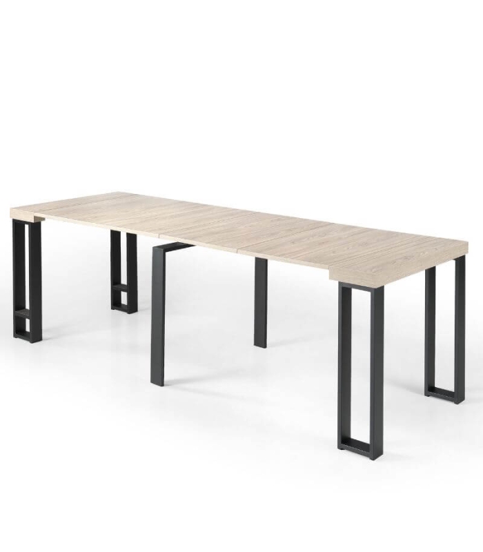 Mesa Consola Extensible Patas Metálicas Sonoma  |SAYEZ|