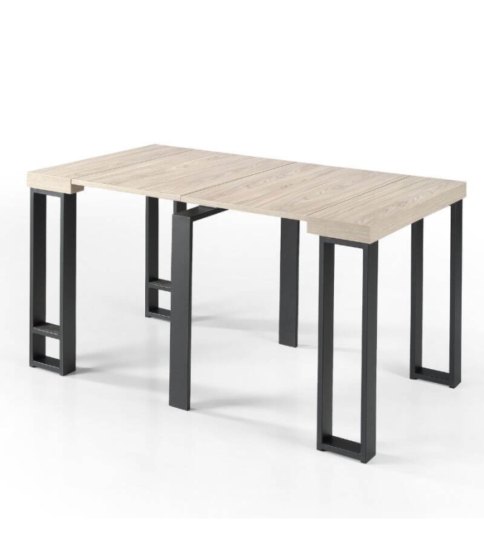 Mesa Consola Extensible Patas Metálicas Sonoma  |SAYEZ|