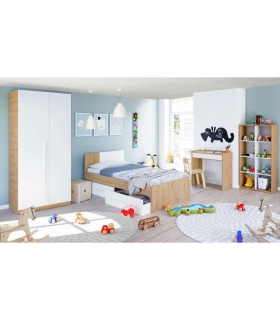 Dormitorio Juvenil Completo Noa, en ambiente |SAYEZ|