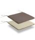 Pack 2 Cojines Silla Reversible Taupe/Beige|SAYEZ|