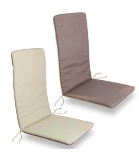 Pack 2 Cojines Sillón Posiciones Reversible Taupe/Beige |SAYEZ|