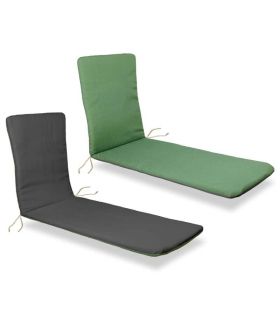 Pack 2 Cojines Tumbona Reversible Verde/Gris |SAYEZ|