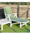 Pack 2 Cojines Tumbona Reversible Verde/Gris |SAYEZ|