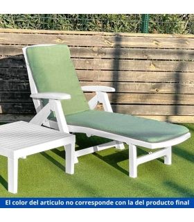 Pack 2 Cojines Tumbona Reversible Verde/Gris |SAYEZ|