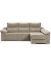 Sofá Chaiselongue 3 Plazas Relax Eléctrico Dom Nasera 3 Sand 280 cm Vista Frente Derecha|SAYEZ|